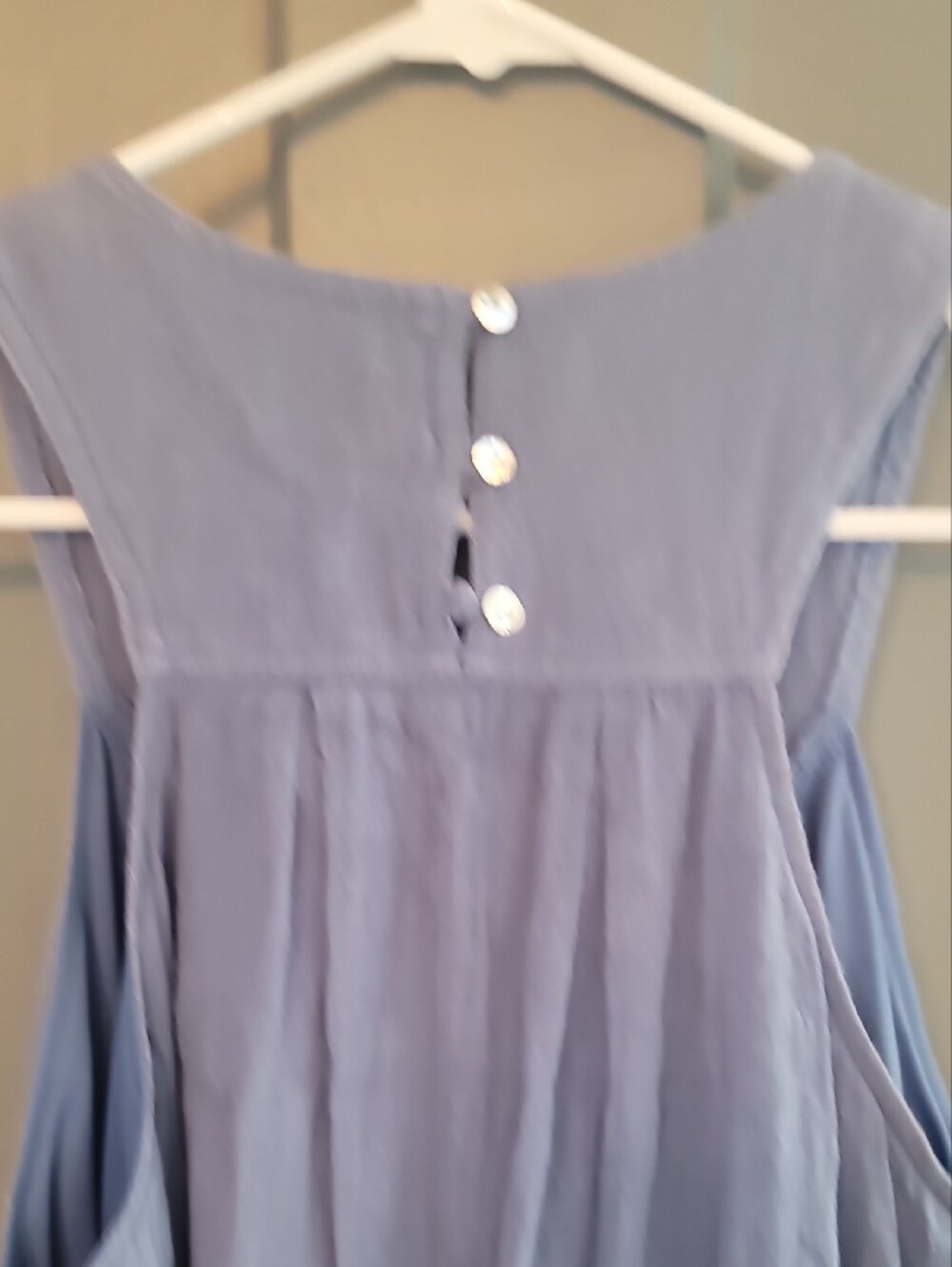 Soho Apparel Blue Sleeveless Summer Dress - Picture 3 of 6